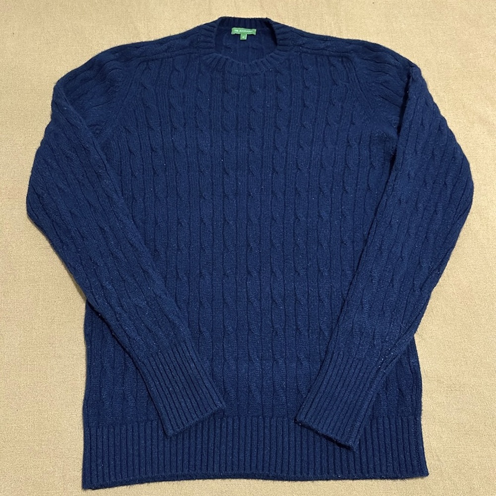Sid Mashburn Cable Knit Crewneck Sweater